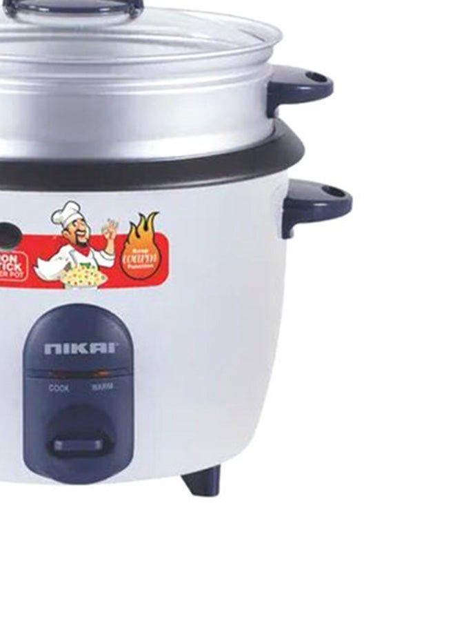 NIKAI 3-In-1 Function Rice Cooker 2.8 L 1000 W NR728 White - Image 5