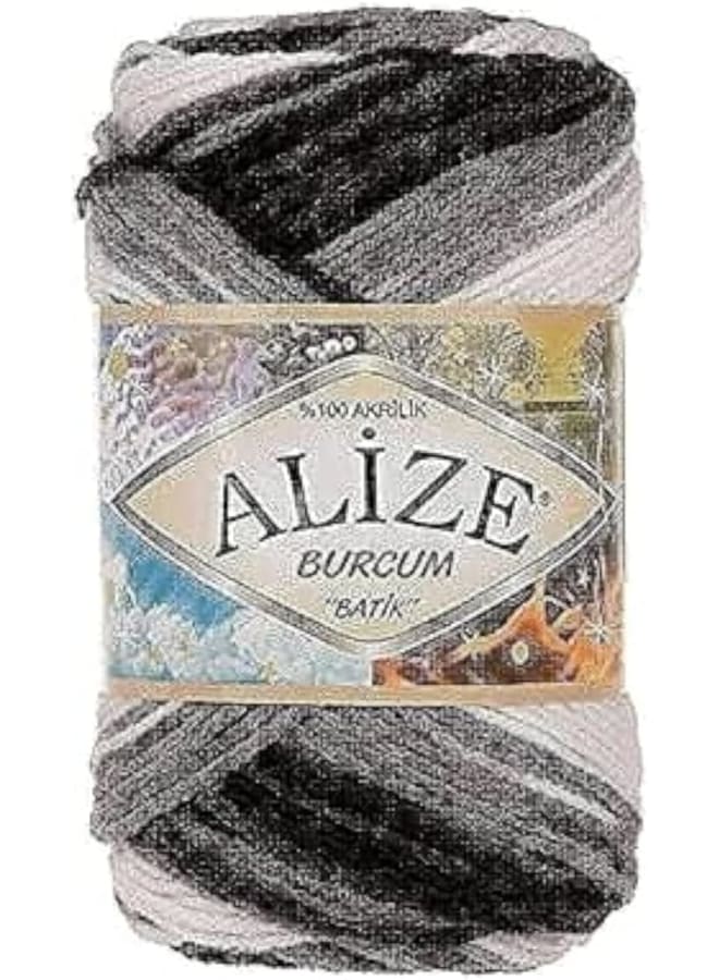 Alize burcum Batik 4428 yarn for crochet and knitting