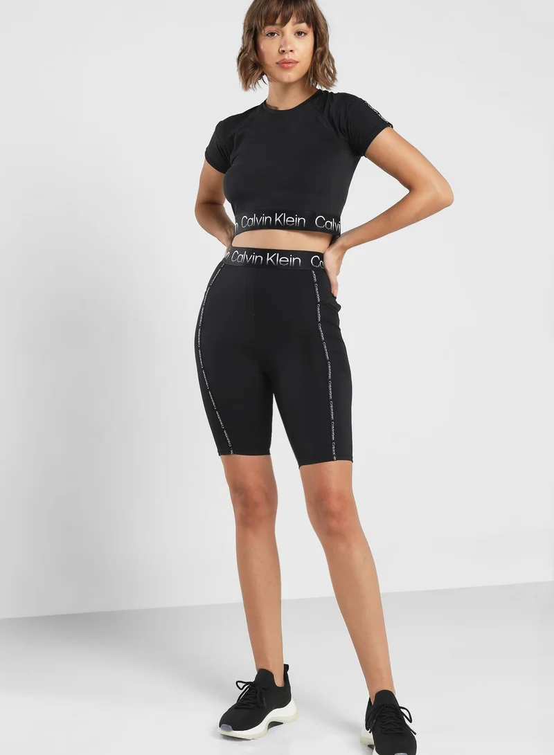 Calvin Klein Sports Logo Band Knit Shorts