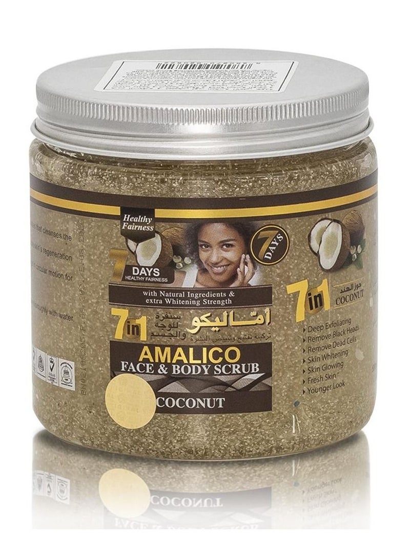 Amalico FACE & BODY SCRUB Coconut 580 ML