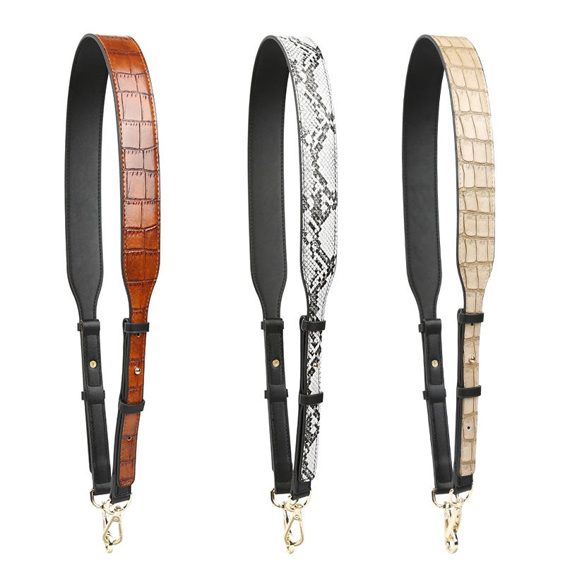 Bandwidth Shoulder Strap Bag Crossbody Strap Plus Accessories Crossbody Bag Strap Shoulder Bag Alligator Snake Ostrich Pattern - Image 3