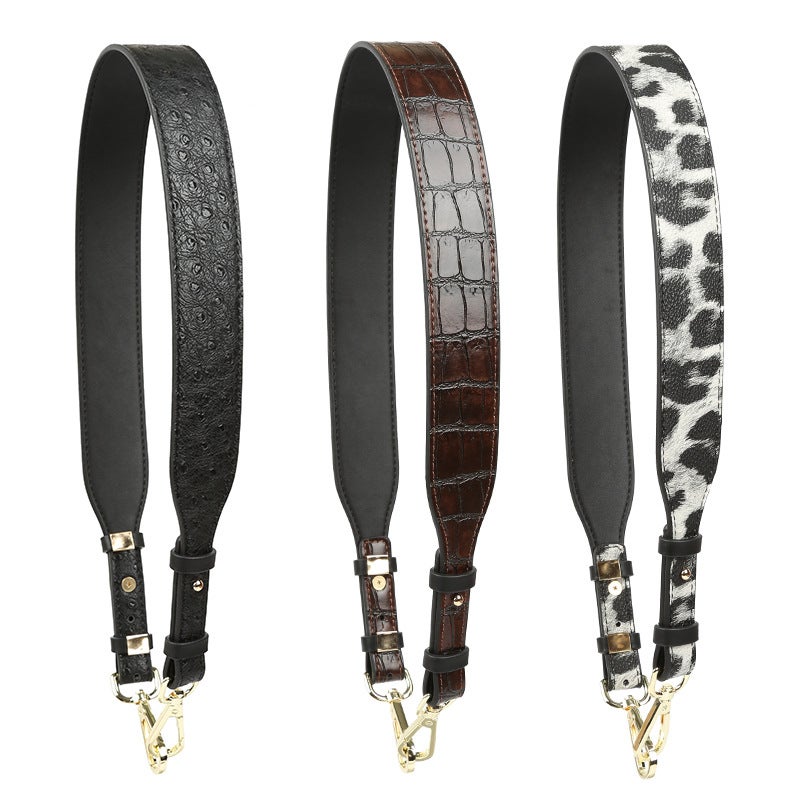 Bandwidth Shoulder Strap Bag Crossbody Strap Plus Accessories Crossbody Bag Strap Shoulder Bag Alligator Snake Ostrich Pattern - Image 2
