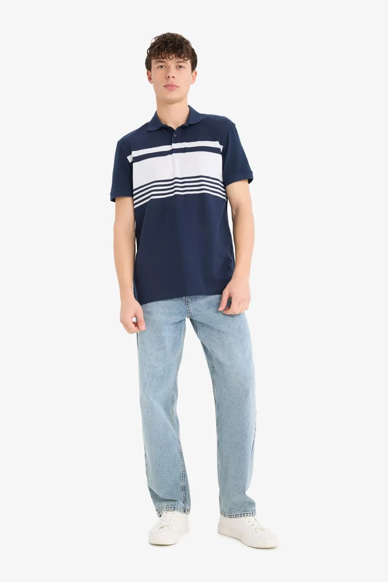 ديفاكتو Regular Fit Short Sleeve Polo T-Shirt