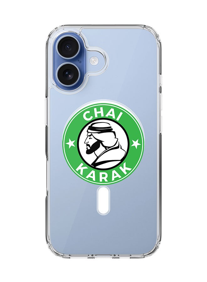 Stylizedd Classic Clear MagSafe Case for iPhone 17 , Hybrid Soft Case Flexible Edges Anti Drop TPU PC Gel Thin Transparent Cover [ Designed for iPhone 17 ] - Chai Karak