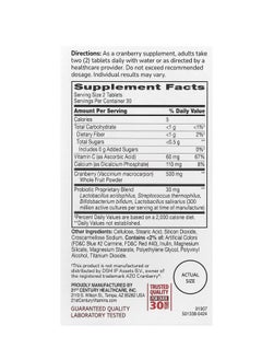 21st CENTURY Cranberry Plus Probiotic 60 Tablets  - Image 2