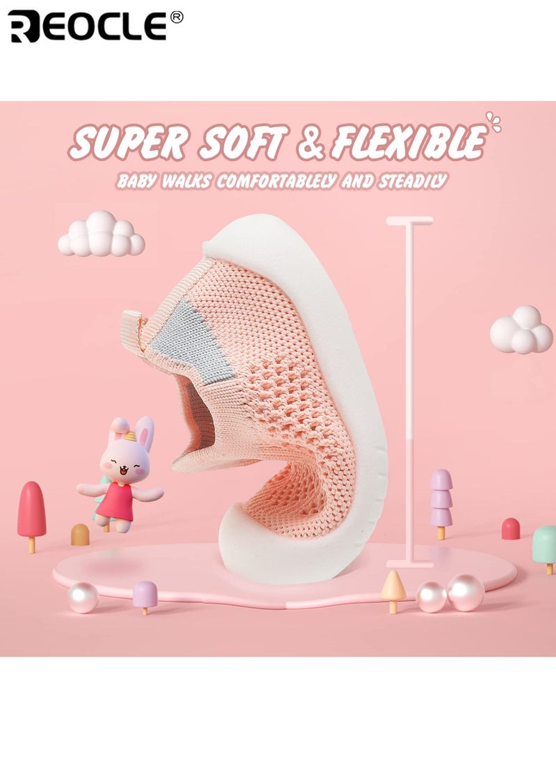 ريوكل أحذية أطفال شبكية قابلة للتنفس سهلة الارتداء نعل خفيف وناعم أحذية رياضية مريحة للأطفال مادة EVA متينة مناسبة للأولاد والبنات - Image 4