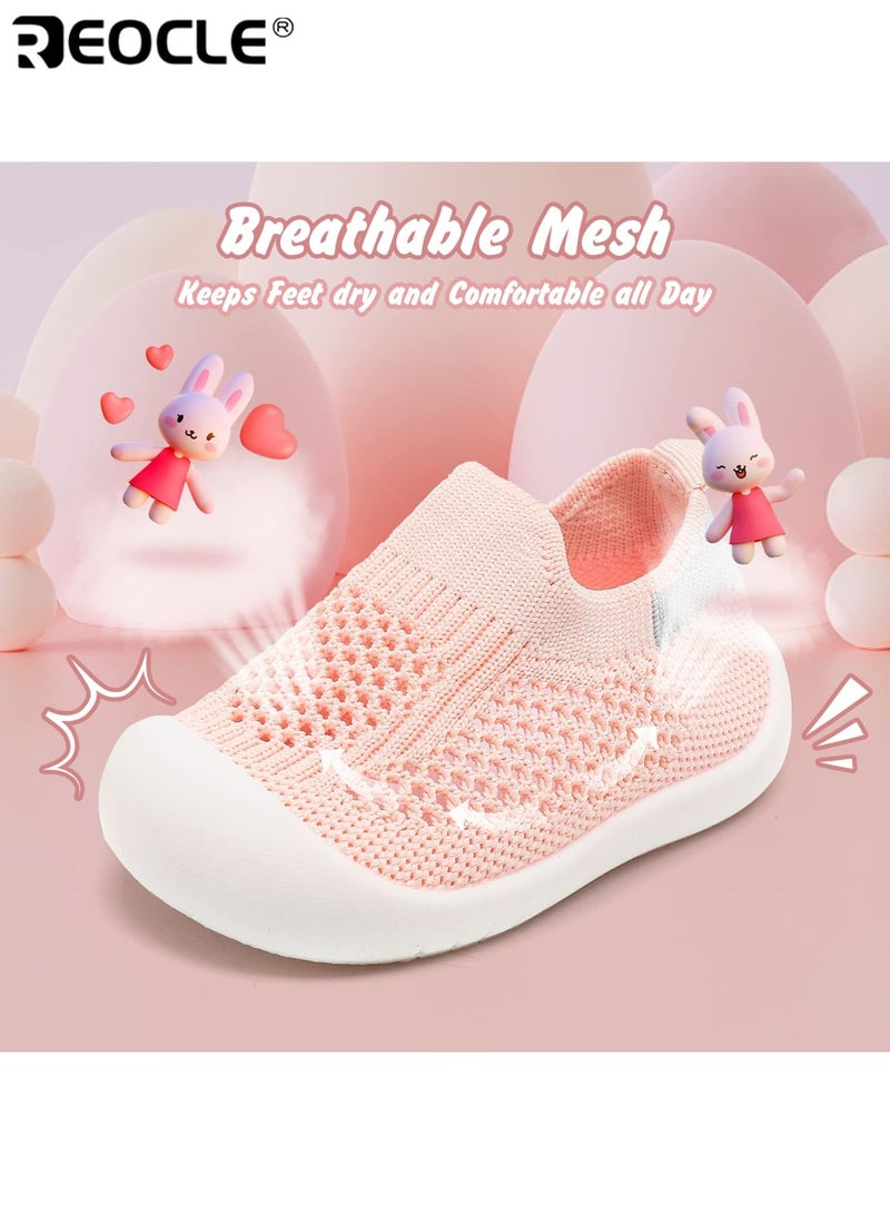 ريوكل أحذية أطفال شبكية قابلة للتنفس سهلة الارتداء نعل خفيف وناعم أحذية رياضية مريحة للأطفال مادة EVA متينة مناسبة للأولاد والبنات - Image 2