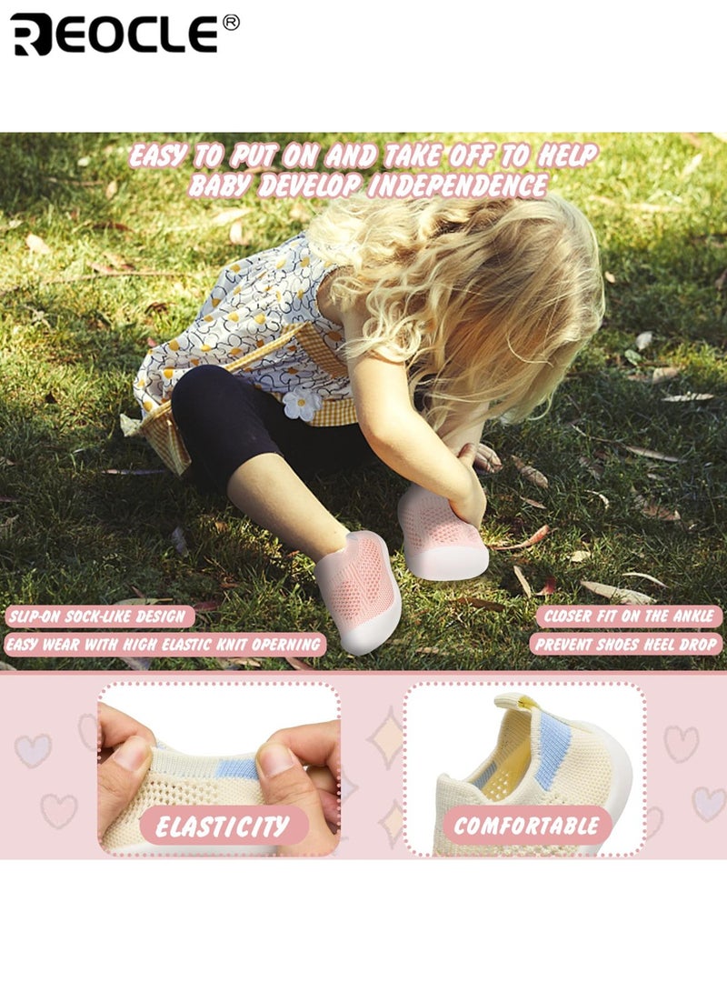 ريوكل أحذية أطفال شبكية قابلة للتنفس سهلة الارتداء نعل خفيف وناعم أحذية رياضية مريحة للأطفال مادة EVA متينة مناسبة للأولاد والبنات - Image 5