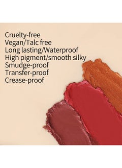 Vodisa Cream Eyeshadow Highly Pigmented Blendable Shimmer Eye Shadow Highlighter Smooth Creaseresistant Eye Makeup Set 12  - Image 5
