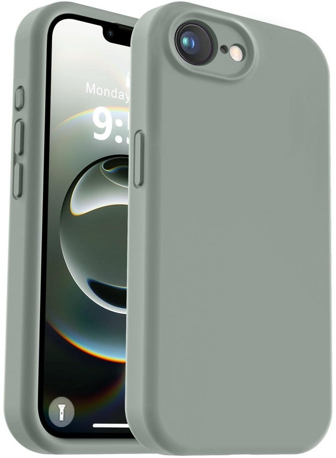 Vooii جراب Vooii متوافق مع iPhone 16e، مصنوع من السيليكون السائل المُطوّر [حماية للكاميرا] [بطانة ناعمة من الألياف الدقيقة المقاومة للخدش] جراب مقاوم للصدمات لهاتف iPhone 16e مقاس 6.1 بوصة - أخضر كالكي - Image 1
