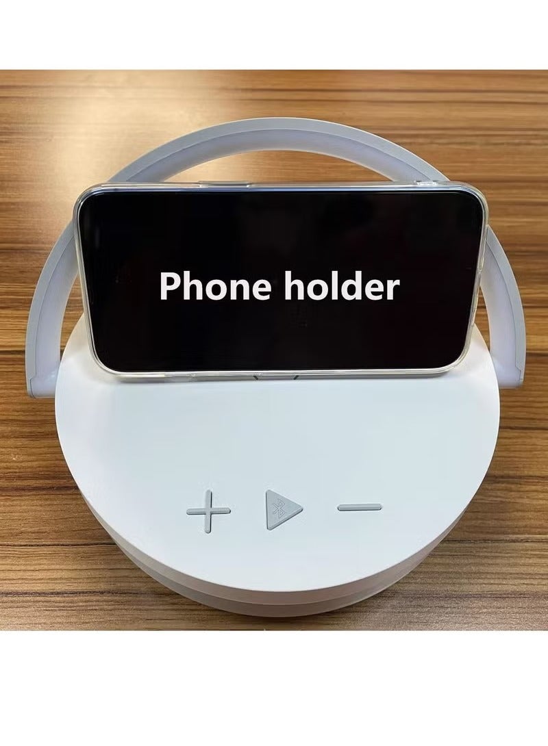 Earldom Wireless Charger Bluetooth Control Music Bedside Lamp Dimmable 4 In 1 Touch Light - Image 2