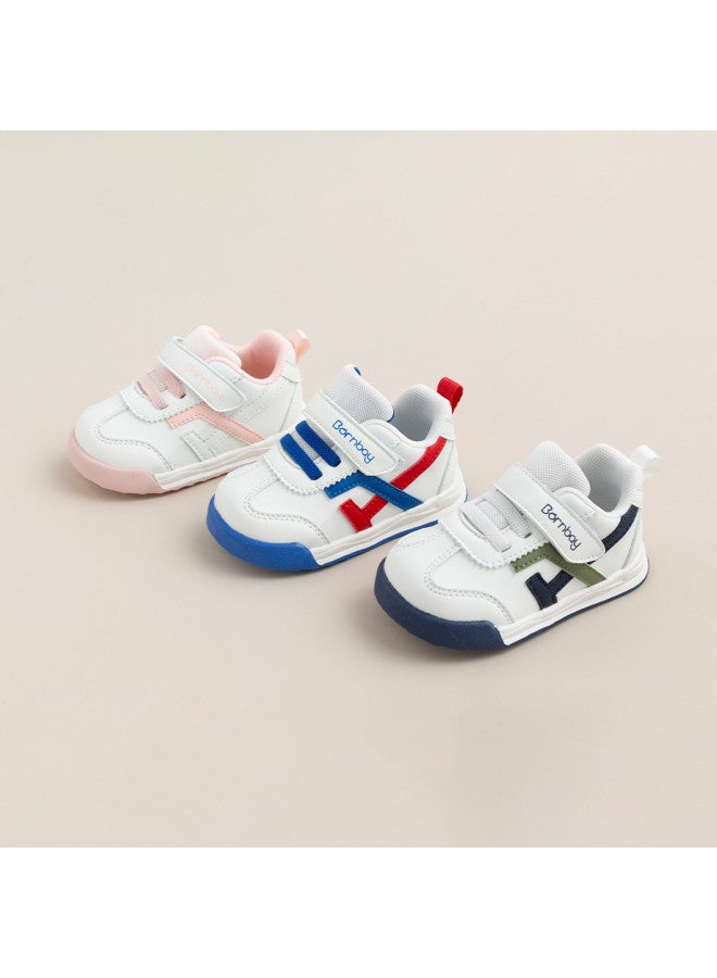 Bornbay Spring & Autumn Kids Shoes - Baby Boys & Girls Sneakers With Hook & Loop, Comfortable & Durable White First Walkers For Toddlers - Image 4