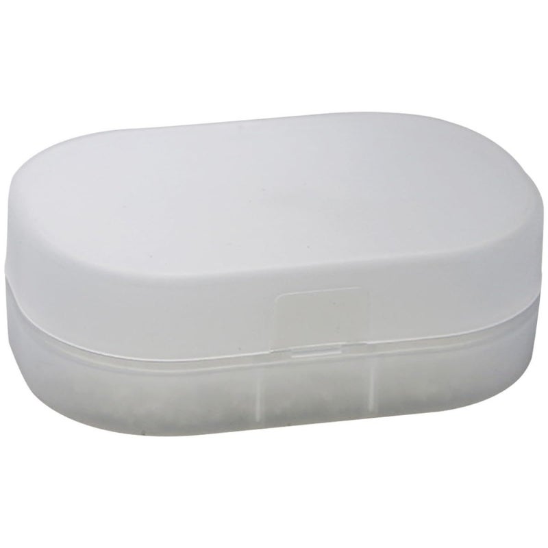 Travel Soap Container With Lid Draining Soap Dish Box 10 5x7x3 5cm With Sponge Liner - Image 2