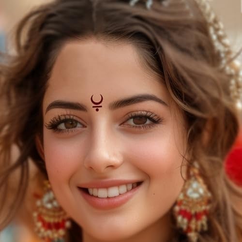 Comet Busters Traditional Maroon Moon Bindis (BV1250) - Image 2