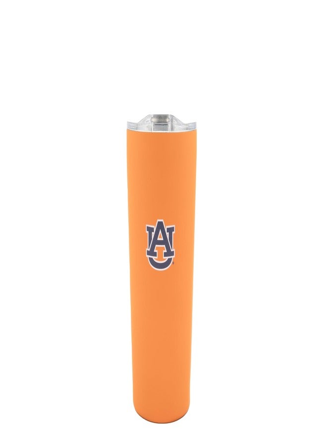 Decorvo Officially Licensed Collegiate Stainless Steel Tumbler - Double Walled Insulated Travel Tumbler with Slide Lid - 18 oz (Auburn Logo - Orange) - Image 1