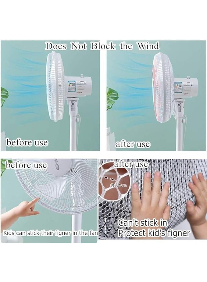 Cartoon Fan Guard Net Safety Filters - Kid Finger Protector Summer Washable Children Safety Cover Cute Animal Designs​ - Image 4