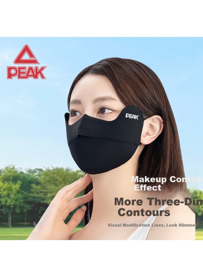 Peak Sun Protection Mask For Women Summer Outdoor Riding Driving Eye And Face Sunscreen Mask Female Light Grey - Image 3