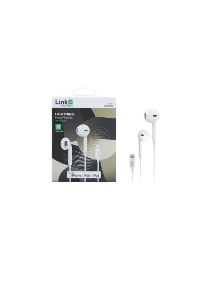LINKUP - LinkUp Lightning—Wired Headset Compatible with iPhone, iPad, iPod - Image 1