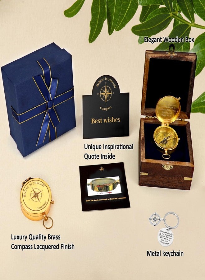 RISICULIS Inspirational Compass Graduation Gift for Teenage Boy, Birthday Gift for Teen Boy Ages 10 11 12 13 14 15 16 17 18, Confirmation Christian Religious Engraved Gift for Son, Boyfriend, Men - Image 2