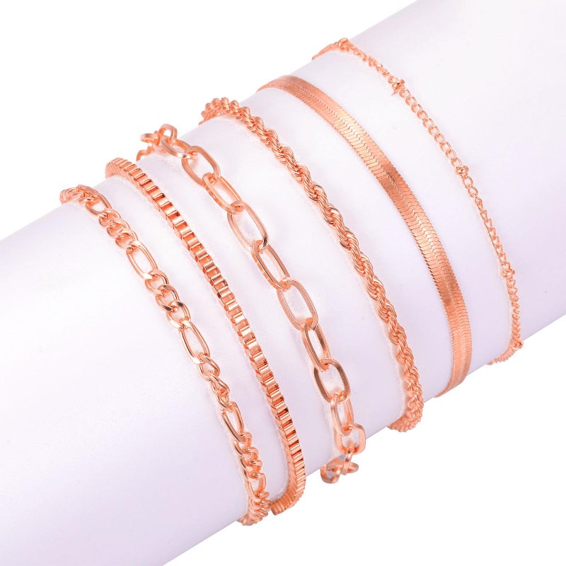NEWITIN 69 Pieces Rose Gold Jewelry Set for Women Fashion Costume Jewelry Gold Plated Necklace Bracelet Earrings Set for Women - Image 3