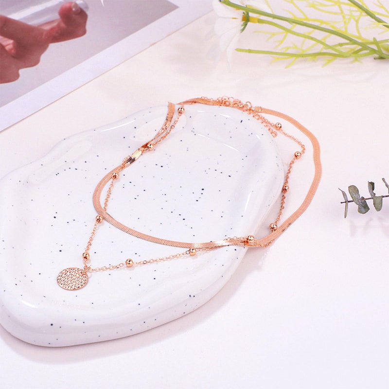 NEWITIN 69 Pieces Rose Gold Jewelry Set for Women Fashion Costume Jewelry Gold Plated Necklace Bracelet Earrings Set for Women - Image 2