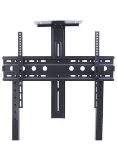 Gogoya Mobile TV Stand on Wheels,Heavy Duty TV Trolley for 32-75 inch LCD LED OLED Flat TVs Rolling TV Floor Stand with Metal Shelf Height Adjustable Holds up to 143lbs Max VESA 600x400mm,Black  - Image 4