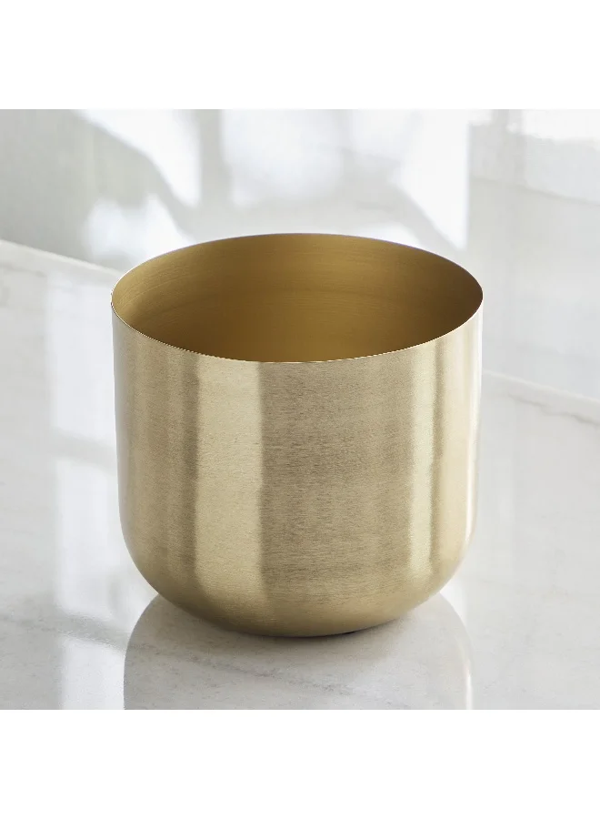 هوم بوكس Avya Metal Round Planter with Rust Proof Coating - 19x19x17 cm