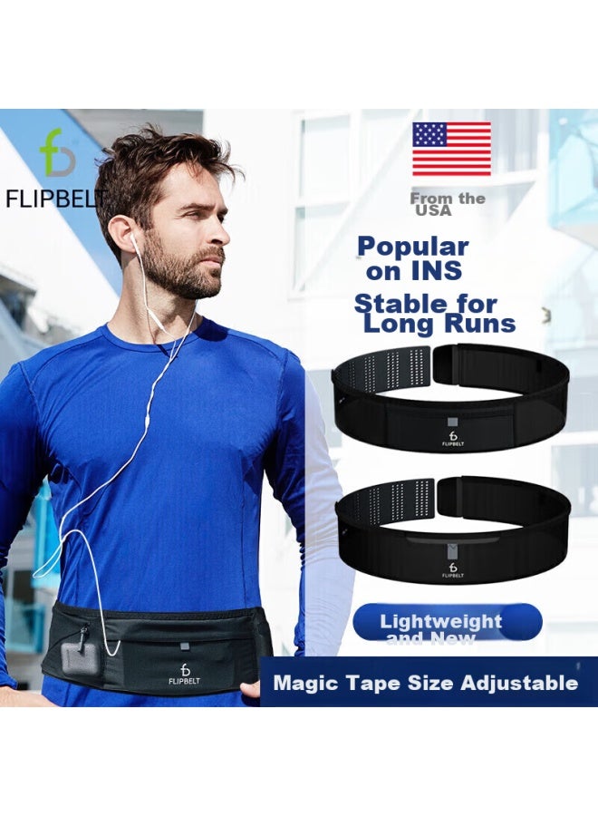 فليب بلت Flipbelt Air حقيبة خصر، شريط سحري، خفيفة الوزن، صيفية، طاردة للعرق، قابلة للتنفس، مستقرة، ملامسة للجسم، Atomic Yellow، مقاس صغير - Image 1