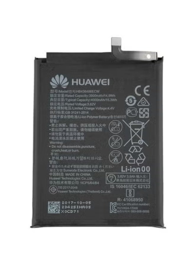 ELTRAZONE HB436486ECW 4000mAh Replacement Battery for Huawei Mate 10, Mate 10 Pro, Mate 20, P20 Pro, Honor 20 Pro, View 20, Nova 5Z, 5i Pro – High Capacity, Long-Lasting Li-ion Battery for Huawei Smartphones - Image 1