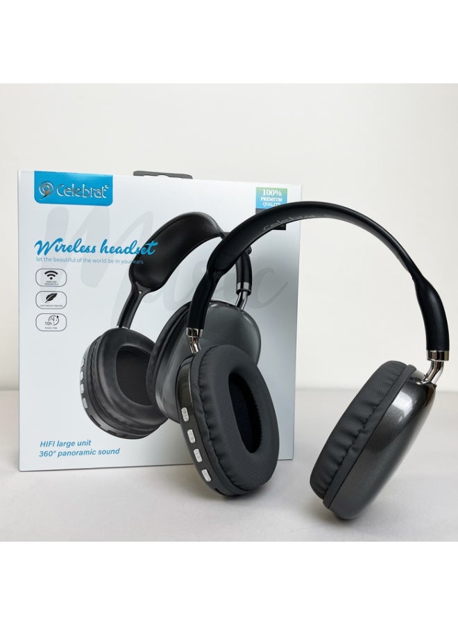 Celebrat A35 Wireless Headphones, Bluetooth 5.3, Clear Sound, Long-Lasting Battery, Fast Charging, Ultrasonic Design, Supports Memory Card and AUX, Music Streaming - Image 5