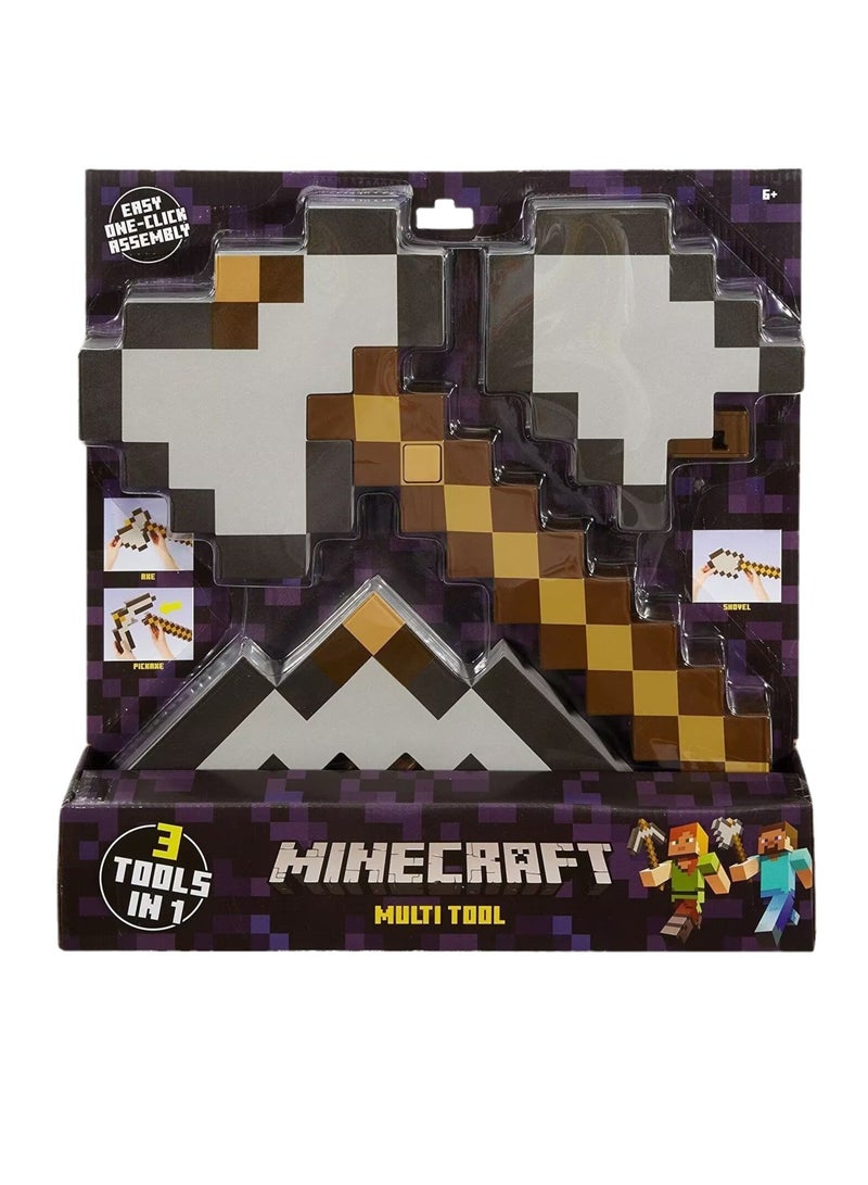 general My world peripheral toys and equipment three-in-one weapon pickaxe shovel axe combination prop tool model suitable for giving gifts to fans and friends - Image 5