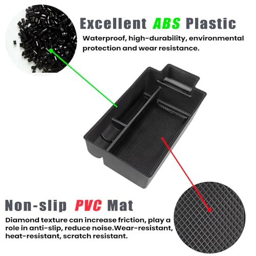 Neepiar Center Console Organizer Compatible with Nissan Rogue 2021 2022 2023 2024 2025 Armrest Storage Box Insert Tray Interior Secondary Accessories(Armrest Storage Tray) - Image 5