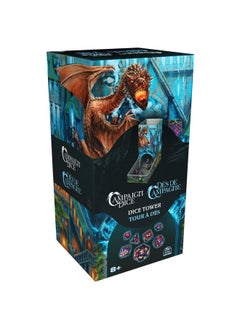 Spin Master Games Campaign Dice Tower Portable 7 Polyhedral Dice Roleplaying Board Games Dnd Dungeons Dragons Mtg Magic The Gathering For Adults & Kids Ages 8 And Up  - Image 2