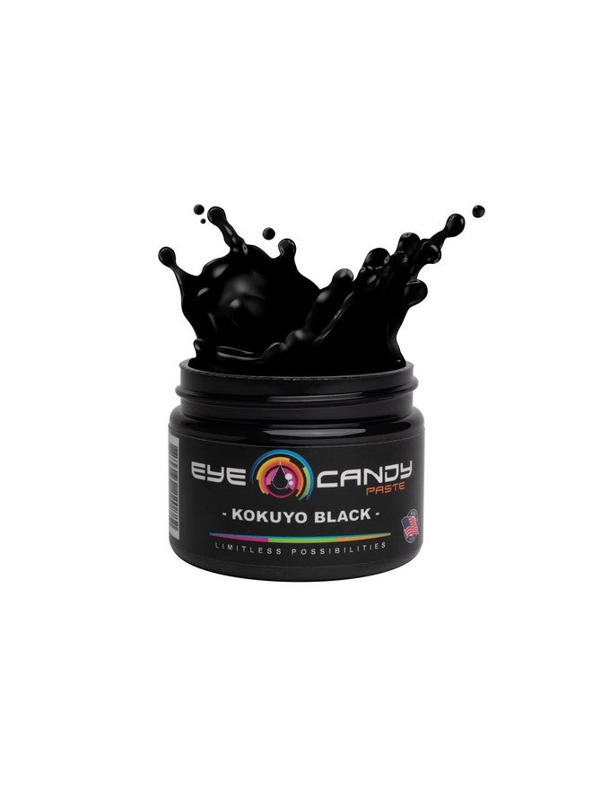 Eye Candy Black Resin Pigment Paste "Kokuyo Black" (2 Oz Paste) Epoxy Resin Art Paste Highly Pigmented - Image 1
