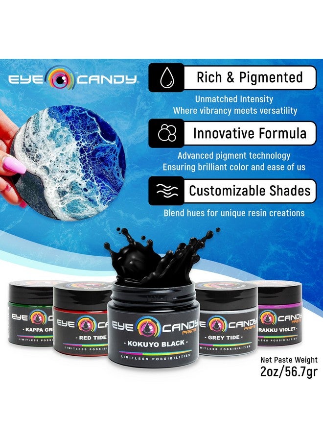 Eye Candy Black Resin Pigment Paste "Kokuyo Black" (2 Oz Paste) Epoxy Resin Art Paste Highly Pigmented - Image 2