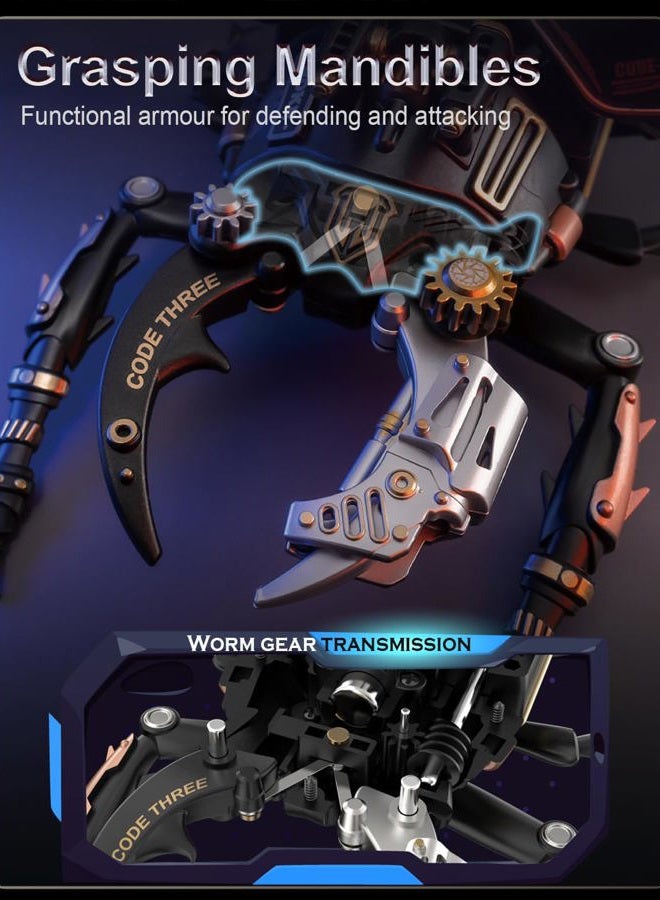 ROKR 3D Puzzles for Adults Electric Insect Metal Model Building Kit Desk Toys Hobby Kit for Adults Gift for Teens (Stag Beetle) - Image 4