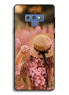 Tolwak Samsung Galaxy Note 9 Protective Case Cover Hat Girl In Flowers  - Image 2