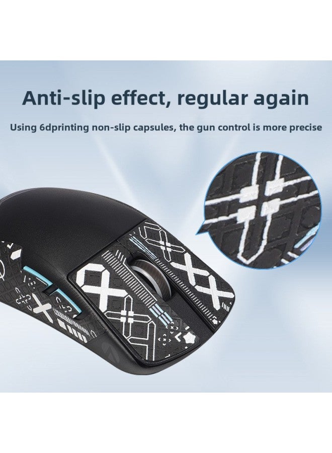 For ASUS ROG Mouse Sticker Player Country Dragon Scale ACE Sticker X AimLab Anti-slip Sticker Anti-sweat Sticker-Color:Black Gold Anti-slip Sticker 1 ]  - Image 3