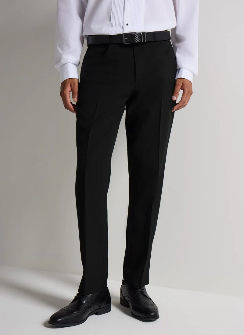 Matalan Taylor & Wright Black Slim Fit Formal Trousers