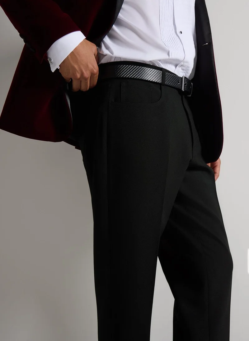 Matalan Taylor & Wright Black Slim Fit Formal Trousers