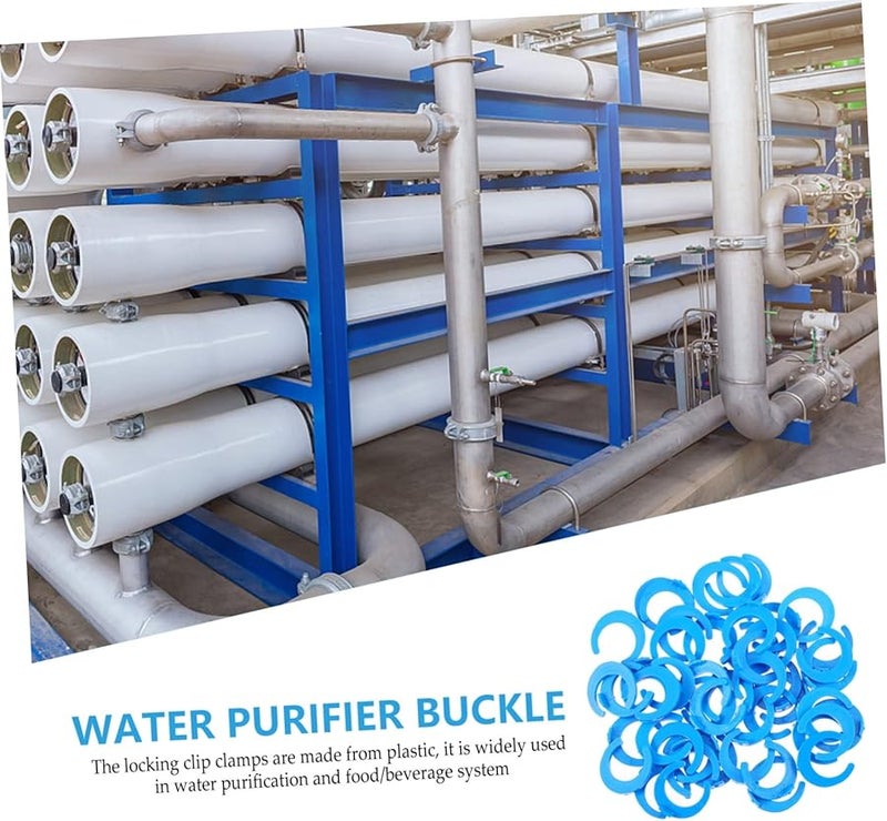 Blue Locking Clips 100pcs for RO Water Filter Systems Quick Connect Fittings Replacement - Image 4