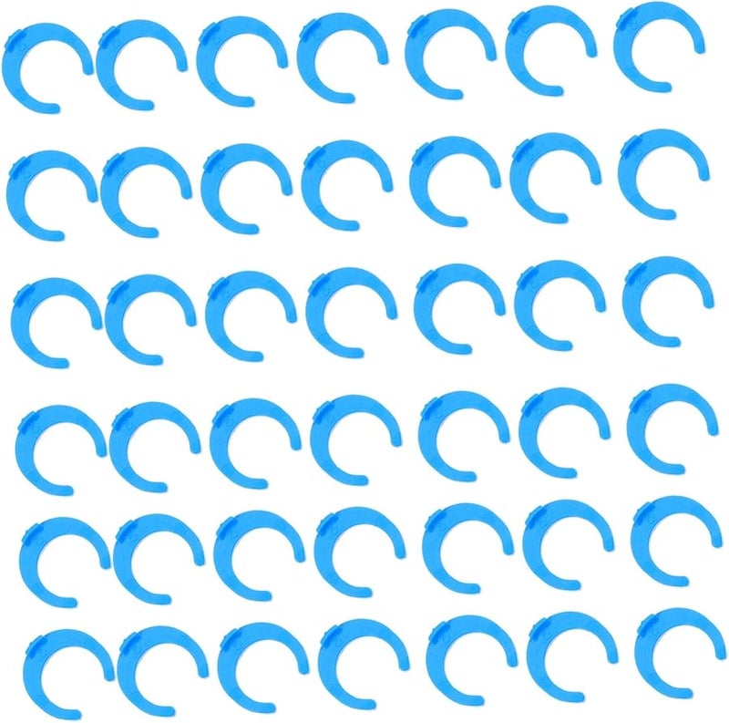 Blue Locking Clips 100pcs for RO Water Filter Systems Quick Connect Fittings Replacement - Image 1