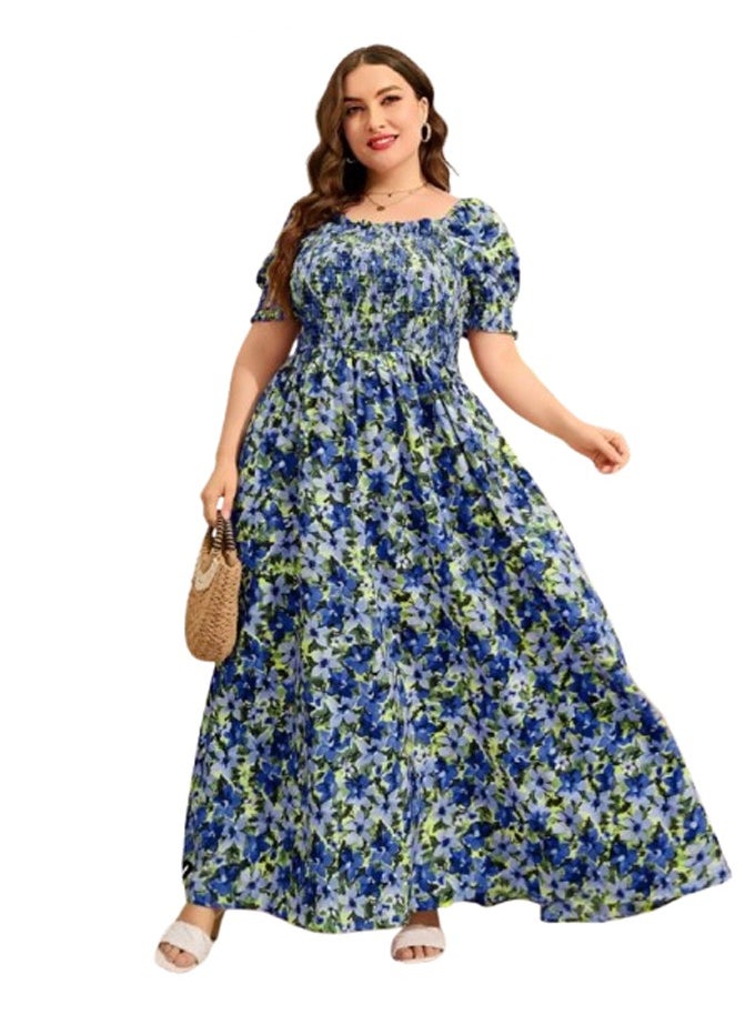 Generic - Women's summer dress - custom size - blue - Image 1