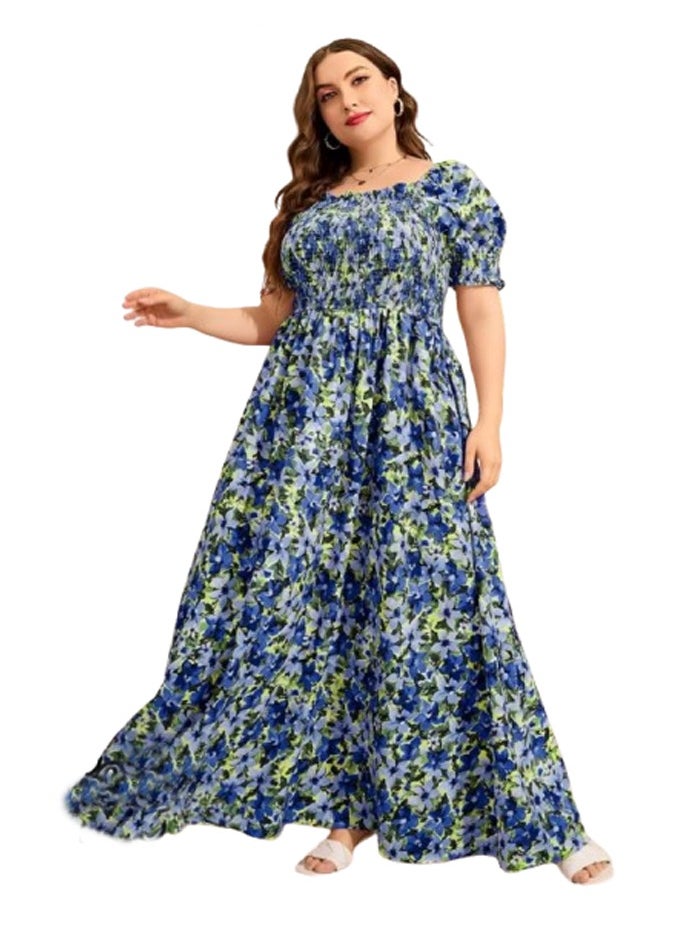 Generic - Women's summer dress - custom size - blue - Image 1