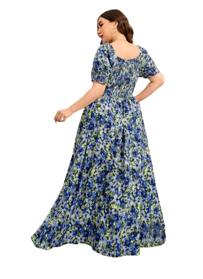 Generic - Women's summer dress - custom size - blue - Image 1