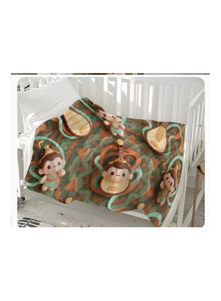 general Children's or student cartoon flannel thin blanket (warm and comfortable, suitable for sleep, games) 100cm*150cm - Image 3