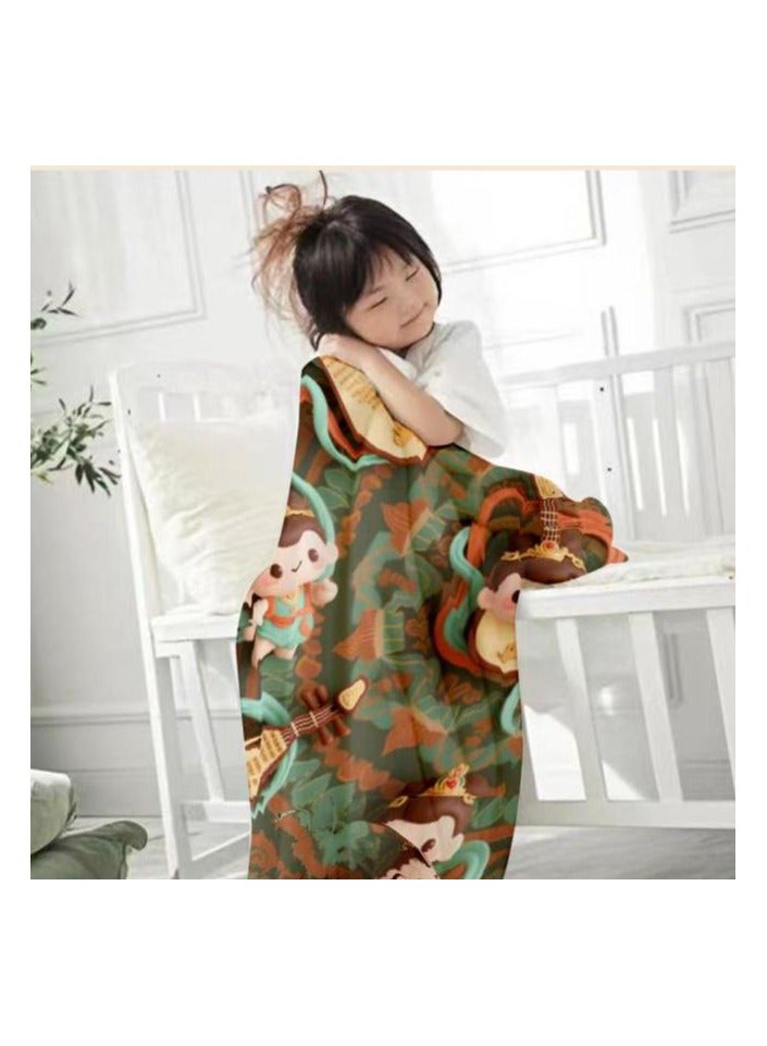 general Children's or student cartoon flannel thin blanket (warm and comfortable, suitable for sleep, games) 100cm*150cm - Image 4