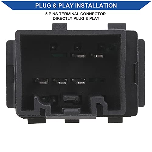 Obaee Power Window Switch Button Front Rear Passenger Side Compatible with Ford Crown Victoria F150 Expedition Mercury Marauder Grand Marquis 2003-2008 Lincoln Mark LT Replace 2L1Z14529AA 5L1Z14529BA - Image 3