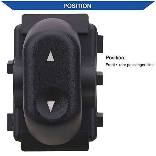 Obaee Power Window Switch Button Front Rear Passenger Side Compatible with Ford Crown Victoria F150 Expedition Mercury Marauder Grand Marquis 2003-2008 Lincoln Mark LT Replace 2L1Z14529AA 5L1Z14529BA - Image 2