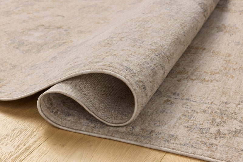 Loloi Chris Loves Julia Louisa Collection LOI-02 Oatmeal/Slate 5'-3" x 7'-6", .38" Pile Height, Area Rug - Image 3